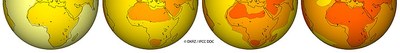 IPCC A1B T2M Entwicklung unten