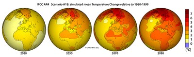 IPCC AR4 Temperature Change Development 1024
