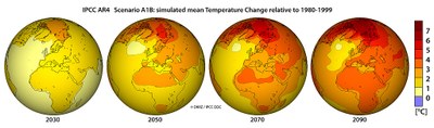 IPCC AR4 Temperature Change Development 1024