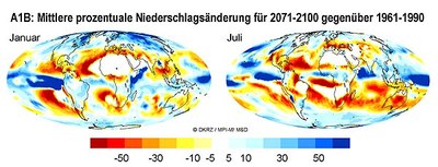 Nierschlagsänderungen Jan/Jul 600