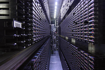 Ein Blick in das Magnetbandarchiv