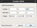 Create Orbit tilted and shifted vertically