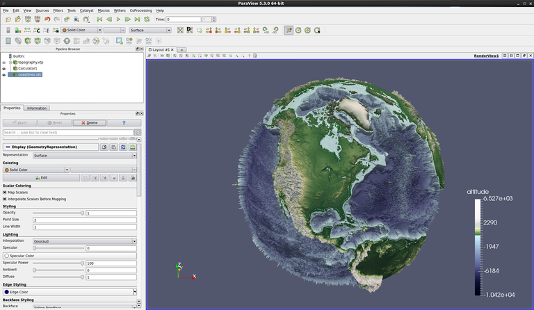 coastlines.vtk applied