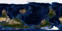 Earth texture for spherical projection