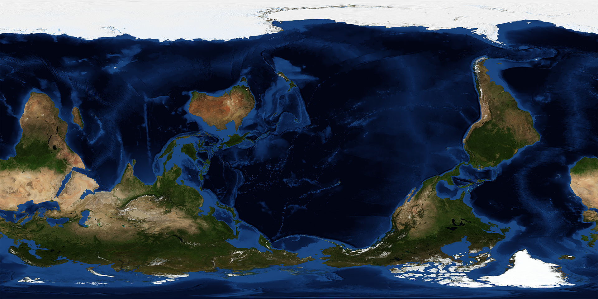 Earth texture for spherical projection