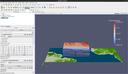 3D Surface colored by wind magnitude