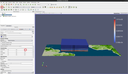 3D surface colored by qv