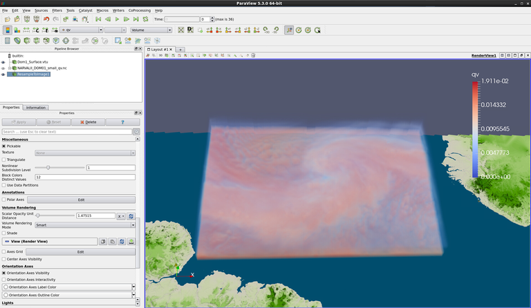 More transparent volume rendering of resampled data