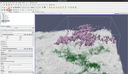 Close-up view of subset cli isosurface