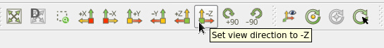 Set view direction to -Z
