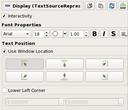 Modify font & position