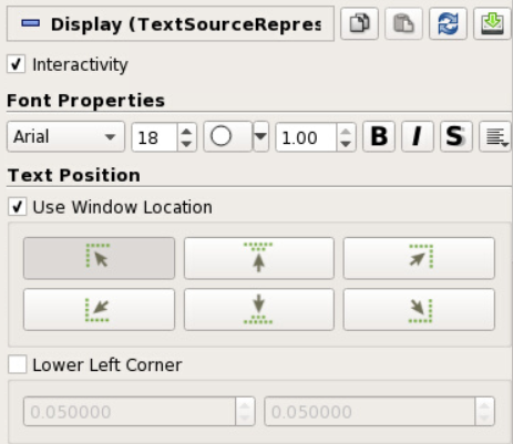 Modify font & position