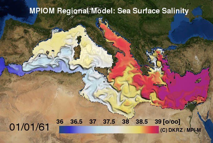 MPIOM Mittelmeer