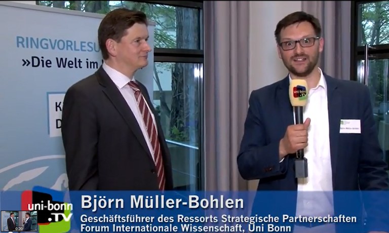 Interview  mit Prof. Thomas Ludwig bei der Veranstaltungsreihe "Die Welt im Wandel: Klima. Global. Digital.“