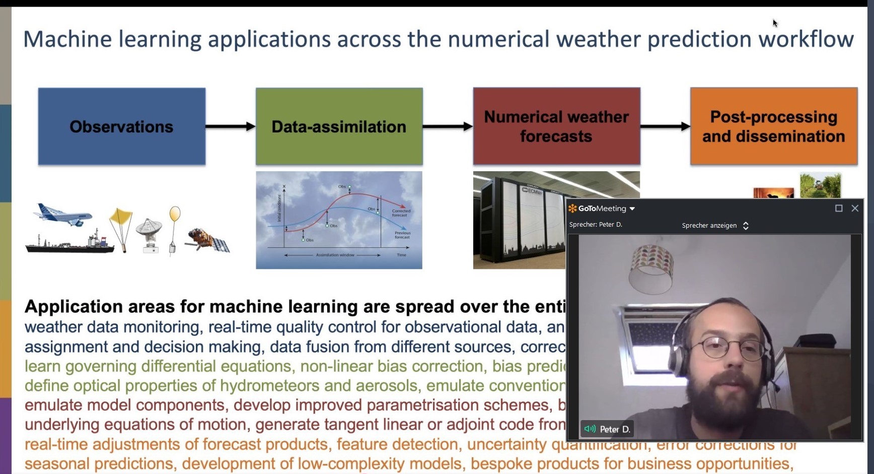 6. ENES HPC-Workshop: Peter Düben zu Machine Learning am ECMWF