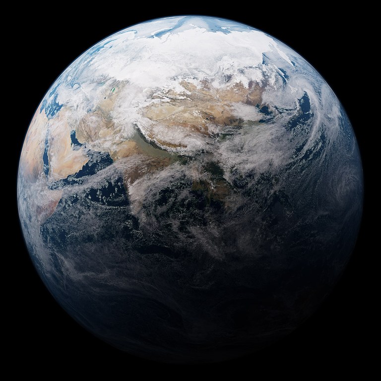 ICON R2B11 Clouds photorealistic