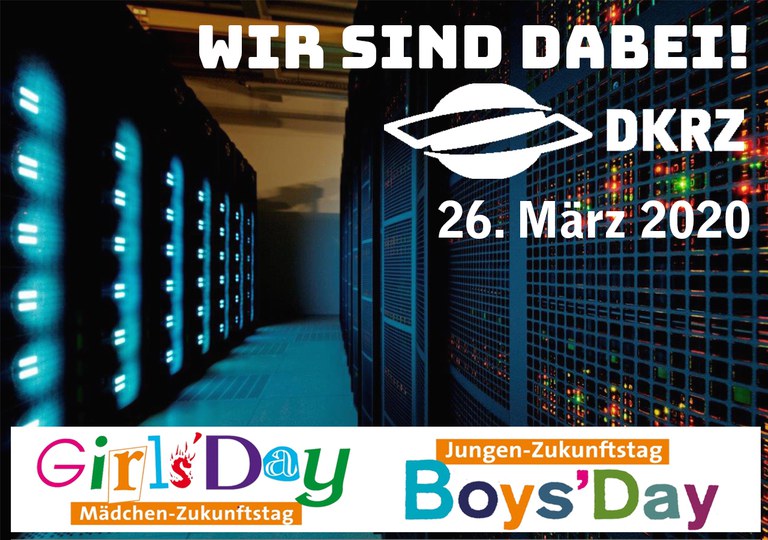 ABSAGE: Girls' and Boys'Day am DKRZ