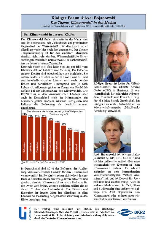 Vortrag: Klimawandel in den Medien