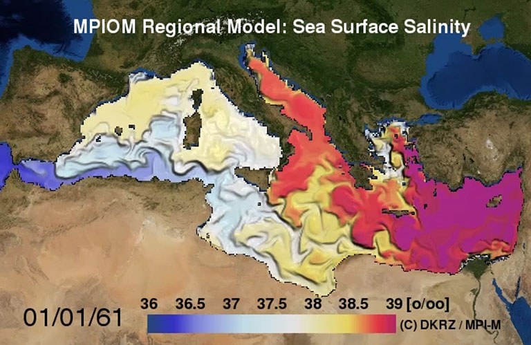 Regionales Ozeanmodell: Mittelmeer