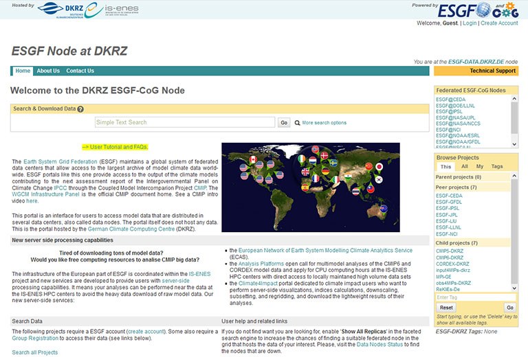 Earth System Grid (ESGF)