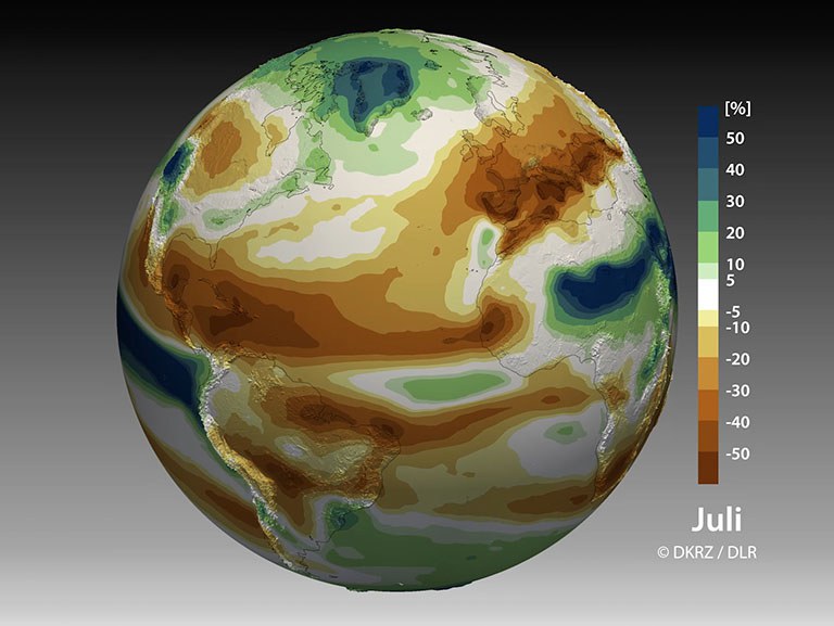 Seasonal CMIP6 ensemble precipitation changes (Globe)
