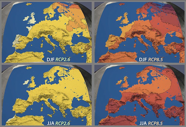 Regional Climate Projections for Europe: EURO-CORDEX