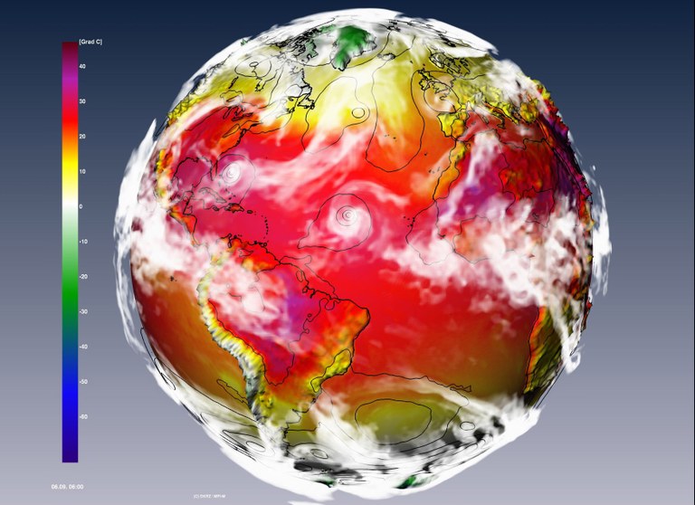 Visualizations of simulation data