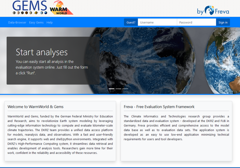 Data search with the new GEMS system