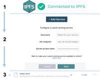 Successful project application for "IPFS pinning service"