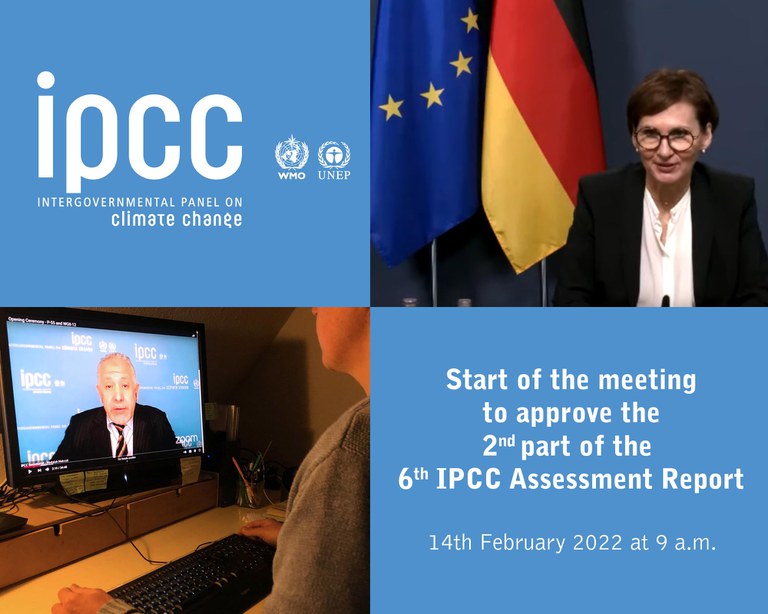 Start of the meeting to approve the 2nd part of the  6th IPCC Assessment Report