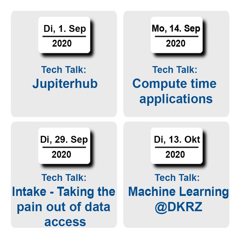 Tech Talks: A new series of virtual talks at DKRZ